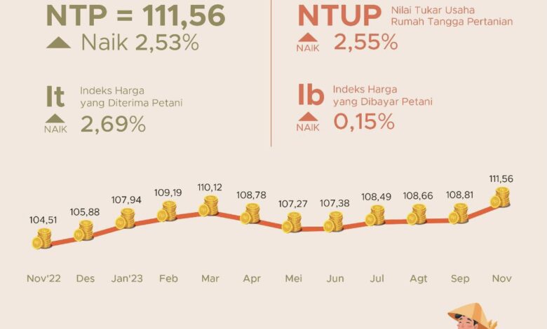 NTP Kalsel Naik 2,53 Persen pada Oktober 2023