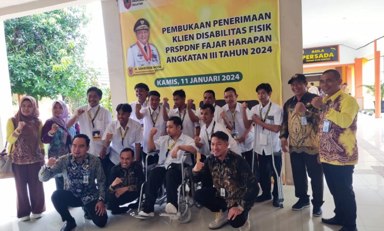 10 Klien Perwakilan Kabupaten/Kota Ikuti Program Rehabilitasi Sosial di PRSPDNF Fajar Harapan