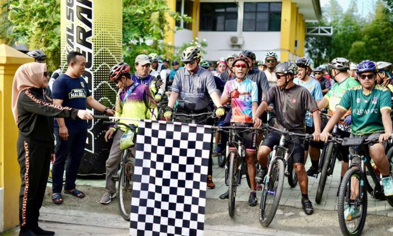 Sambut Event 2024, Dispora Kalsel Gelar Gowes Gathering Tingkatkan Kesehatan