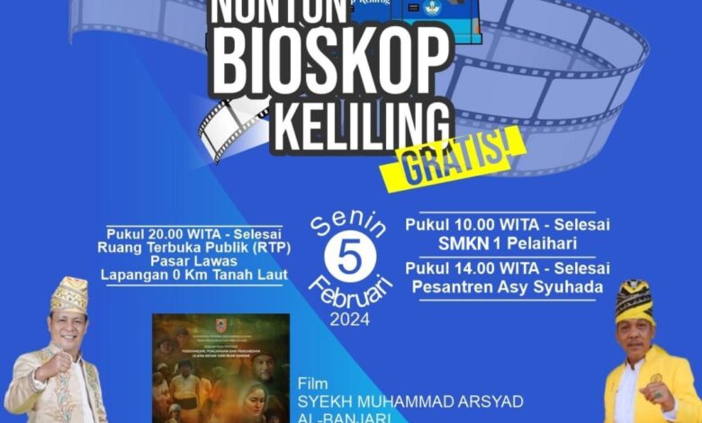 Perkenalkan Film lokal, Pemprov Kalsel Selenggarakan Bioskop Keliling