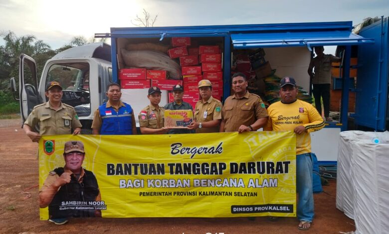 Gubernur Kalsel Berikan Bantuan Tanggap Darurat Kebakaran di Kabupaten Tanah Bumbu