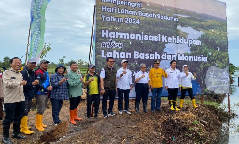 Penanaman Pohon Serentak, Gubernur Kalsel Ingatkan Semua Pihak untuk Menghijaukan Lingkungan