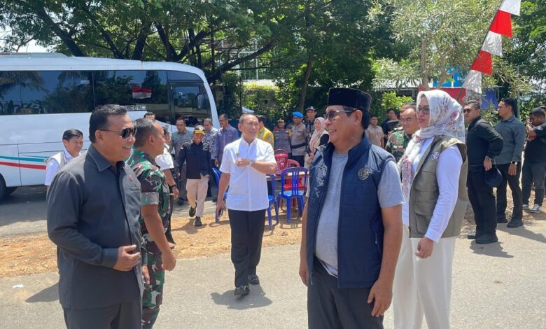 Pastikan Pemungutan Suara Kondusif, Kejati Kalsel Bersama Forkopimda Tinjau Lokasi Pemilu