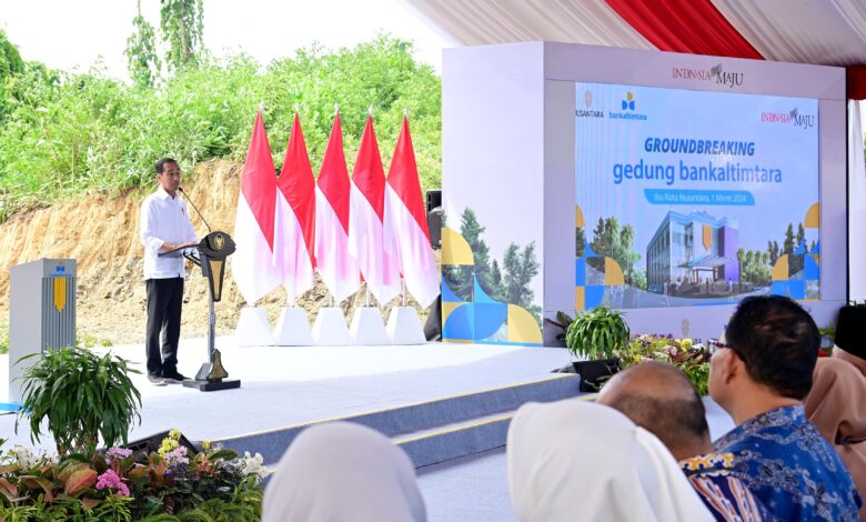 Groundbreaking Bank Kaltimtara di IKN, Presiden Dorong Kerja Sama Bank Himbara dengan BPD