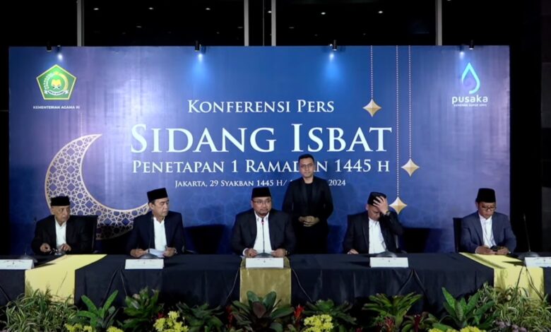 Pemerintah Tetapkan 1 Ramadan 1445H Jatuh pada Selasa, 12 Maret 2024