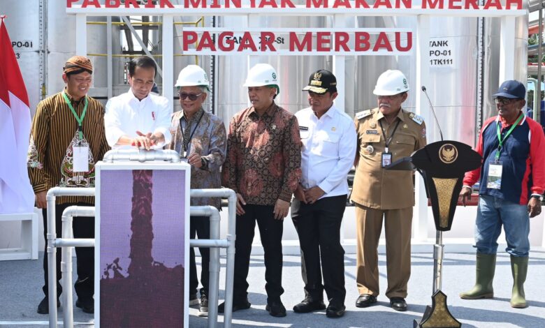 Presiden Resmikan Pabrik Percontohan Minyak Makan Merah Pertama di Indonesia