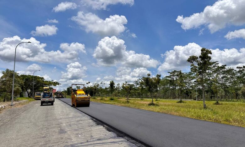 Dinas PUPR Kalsel Rehabilitasi Jalan Perkantoran Pemprov Kalsel