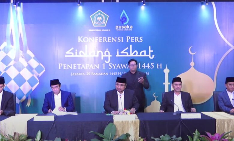 Pemerintah Tetapkan 1 Syawal 1445H Jatuh pada Rabu, 10 April 2024