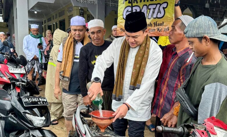 Dispora Kalsel Buka Warung Gratis Untuk Jemaah Haul Datu Kelampayan ke 218